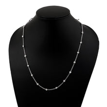 Load image into Gallery viewer, 2.00 CTW Natural Diamond slice Polki Necklace 925 Sterling Silver Bezel Diamond Necklace, Uncut Diamond Chain Platinum Plated Necklace
