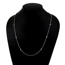 Load image into Gallery viewer, Indian Artisan Crafted 1.20 CTW Natural Diamond Polki Chain Necklace - 925 sterling silver - White Gold Plated
