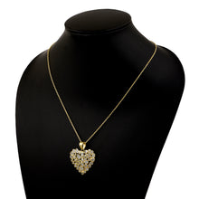 Load image into Gallery viewer, 3 CTW Diamond Polki Full Heart Pendant Necklace
