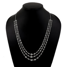 Load image into Gallery viewer, 22 CTW Diamond Polki Multi Layer Chain Necklace
