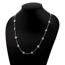 Load image into Gallery viewer, 22 CTW Diamond Polki Flower Chain Necklace
