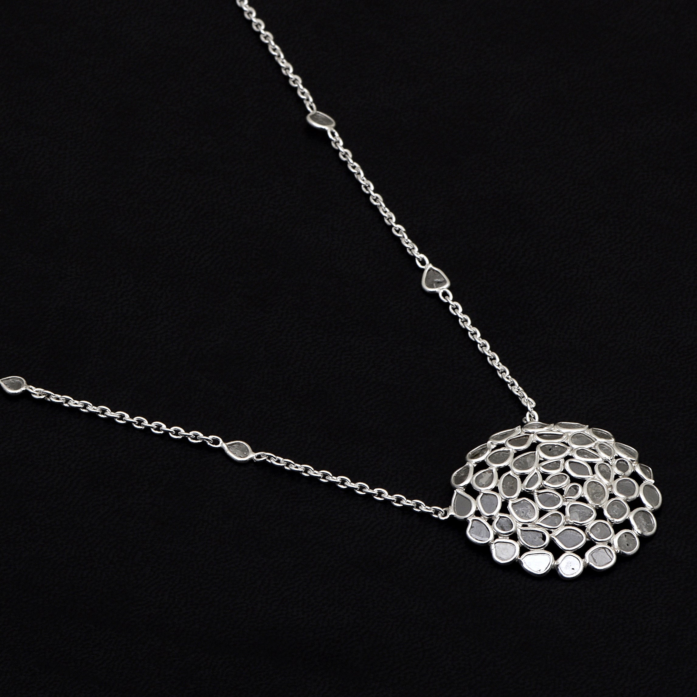 4 CTW Diamond Polki Necklace