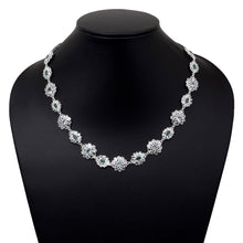 Load image into Gallery viewer, 14 CTW Diamond Polki Emerald Blue Topaz Necklace
