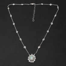 Load image into Gallery viewer, 2.10 CTW Diamond Polki Ethiopian Opal Necklace
