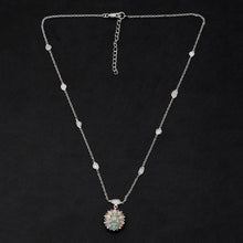 Load image into Gallery viewer, 1 CTW Diamond Polki Ethiopian Opal Necklace
