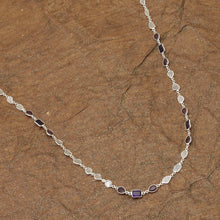 Load image into Gallery viewer, 6 CTW Diamond Polki Ruby Amethyst Necklace
