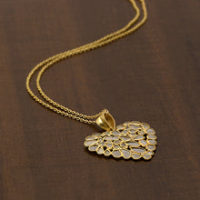 Load image into Gallery viewer, 3 CTW Diamond Polki Full Heart Pendant Necklace

