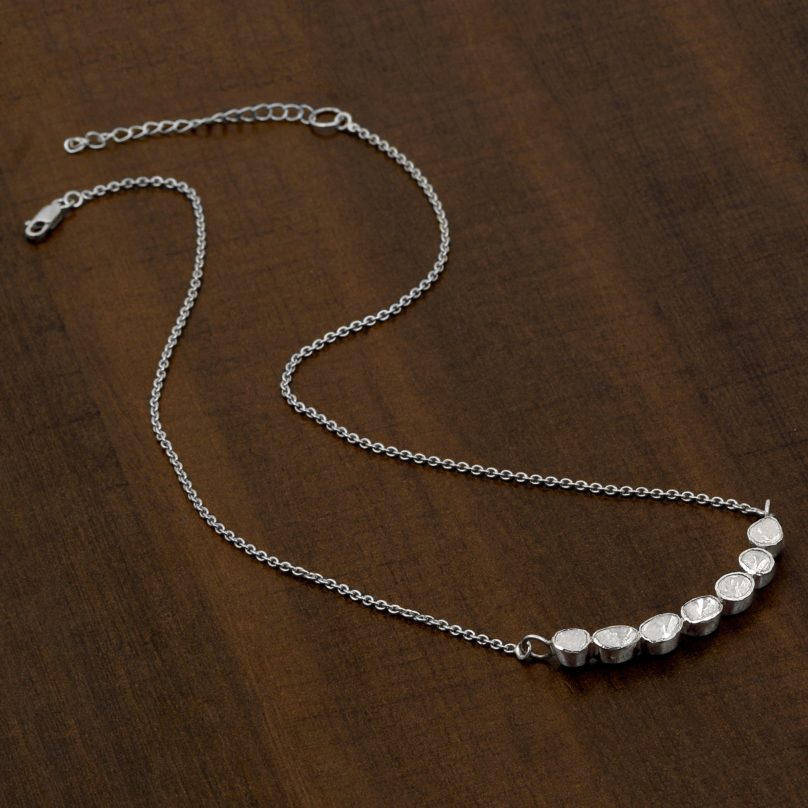 2.50 CTW Diamond Polki Necklace