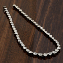 Load image into Gallery viewer, 14.00 CTW Polki Diamond Solitaire Necklace, 925 Sterling Silver Platinum Plated Classic Princess Necklace
