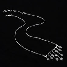 Load image into Gallery viewer, 2.50 CTW Natural Diamond Polki Boho Fringe Chandelier Necklace 925 Sterling Silver Platinum Plated Everyday Slice Diamond Jewelry
