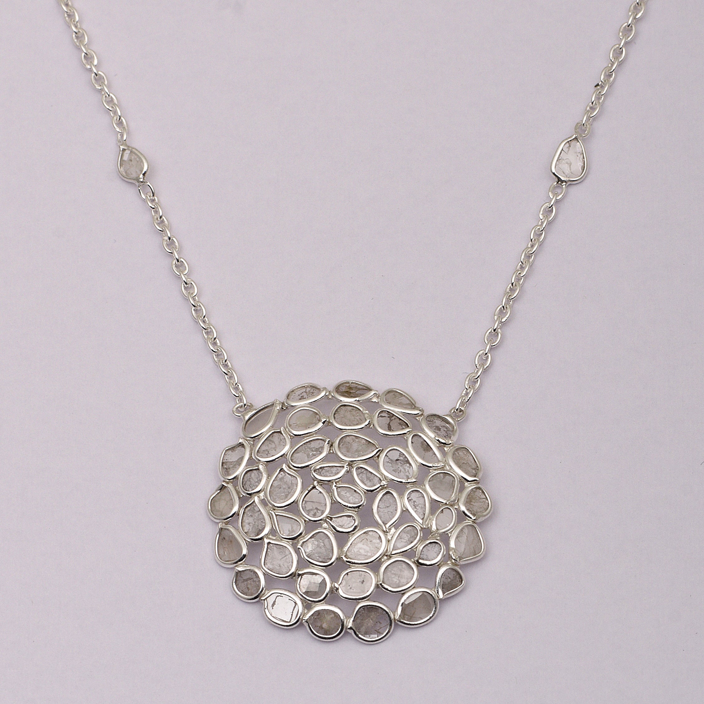 4 CTW Diamond Polki Necklace