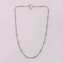 Load image into Gallery viewer, 2.00 CTW Natural Diamond slice Polki Necklace 925 Sterling Silver Bezel Diamond Necklace, Uncut Diamond Chain Platinum Plated Necklace
