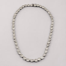 Load image into Gallery viewer, 14.00 CTW Polki Diamond Solitaire Necklace, 925 Sterling Silver Platinum Plated Classic Princess Necklace
