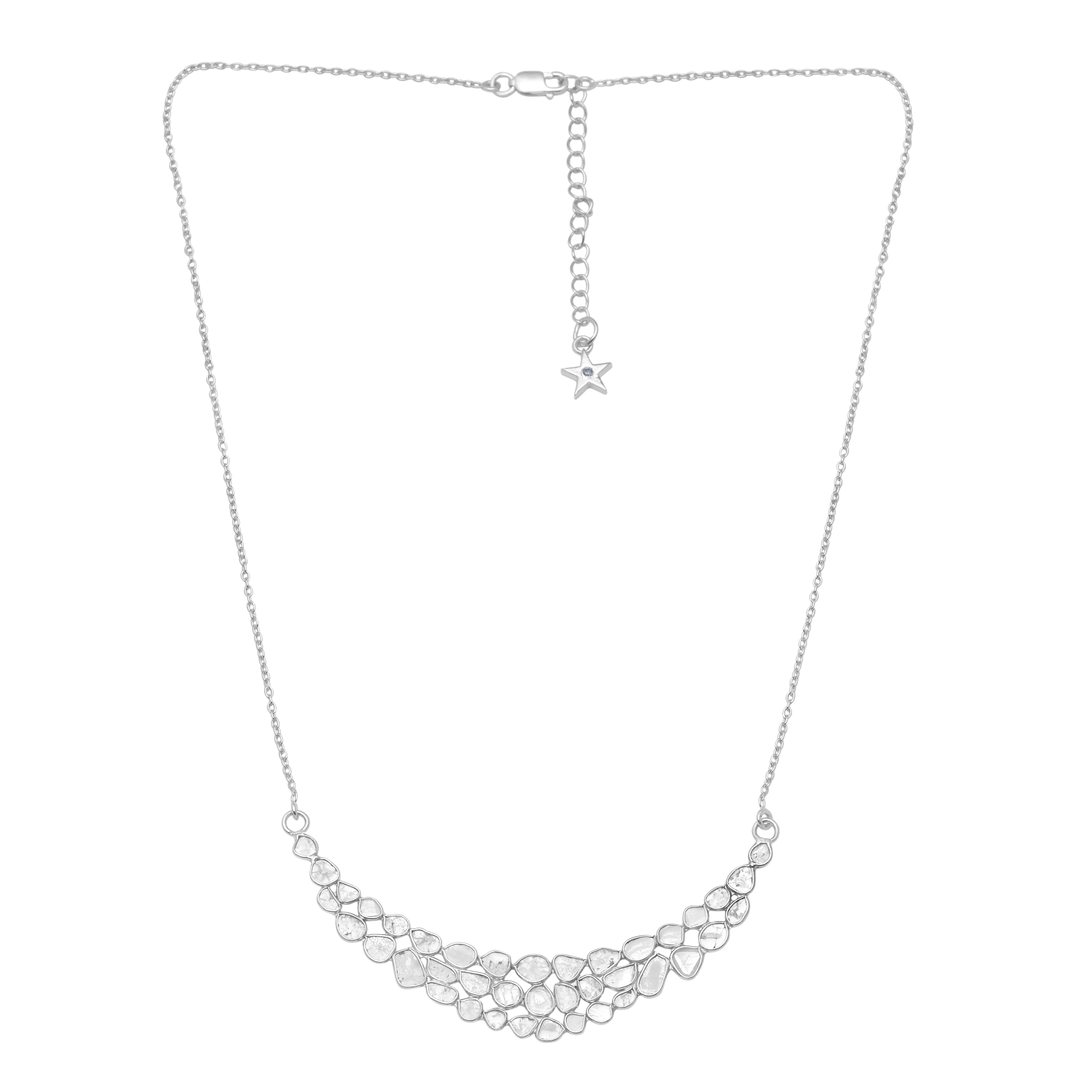5 CTW Diamond Polki Necklace