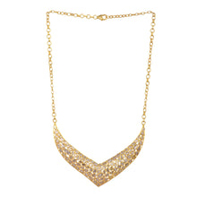 Load image into Gallery viewer, 16 CTW Diamond Polki V Shaped Necklace
