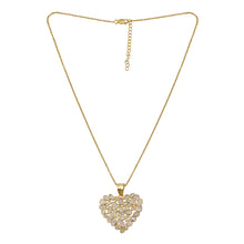 Load image into Gallery viewer, 3 CTW Diamond Polki Full Heart Pendant Necklace
