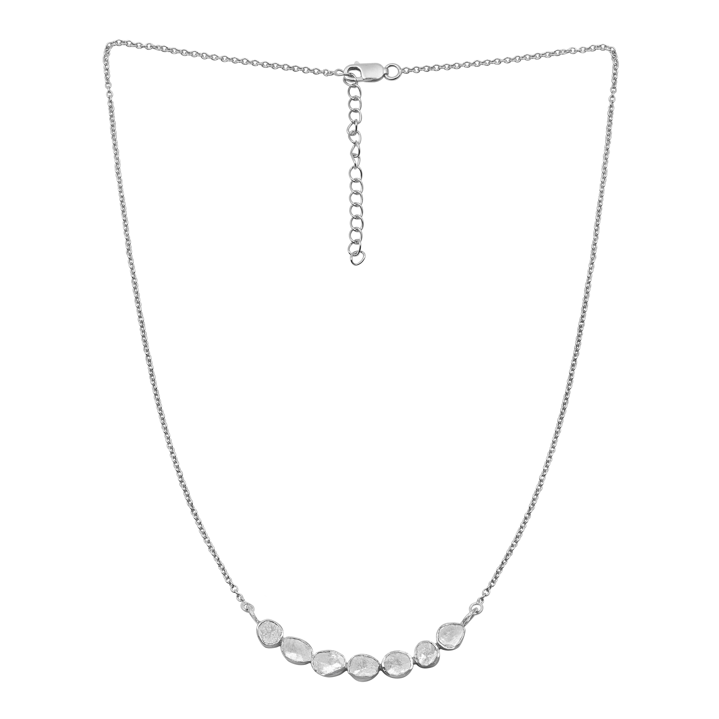 2.50 CTW Diamond Polki Necklace