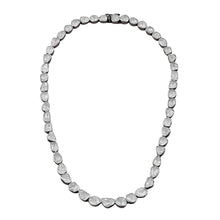 Load image into Gallery viewer, 14.00 CTW Polki Diamond Solitaire Necklace, 925 Sterling Silver Platinum Plated Classic Princess Necklace
