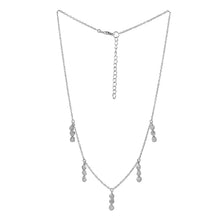 Load image into Gallery viewer, 4.00 CTW Natural Diamond Polki Boho Fringe Necklace 925 Sterling Silver Platinum Plated Everyday Slice Diamond Jewelry
