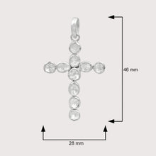 Load image into Gallery viewer, 1.40 CTW Diamond Polki Cross Pendant
