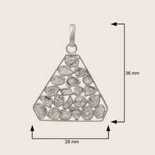 Load image into Gallery viewer, 2.50 CTW Diamond Polki Trillion Pendant
