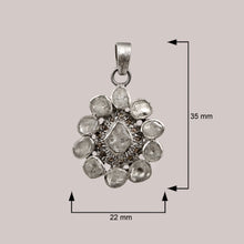 Load image into Gallery viewer, 2 CTW Diamond Polki Floral Pendant
