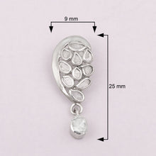Load image into Gallery viewer, 0.50 CTW Diamond Polki Half Heart Pendant
