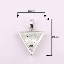 Load image into Gallery viewer, 0.50 CTW Diamond Polki Triangular Pendant
