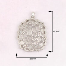 Load image into Gallery viewer, 2.50 CTW Diamond Polki Cluster Pendant
