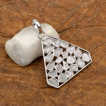 Load image into Gallery viewer, 2.50 CTW Diamond Polki Trillion Pendant
