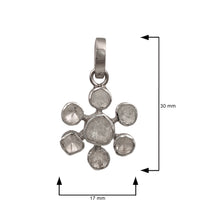 Load image into Gallery viewer, 1.50 CTW Diamond Polki Floral Pendant
