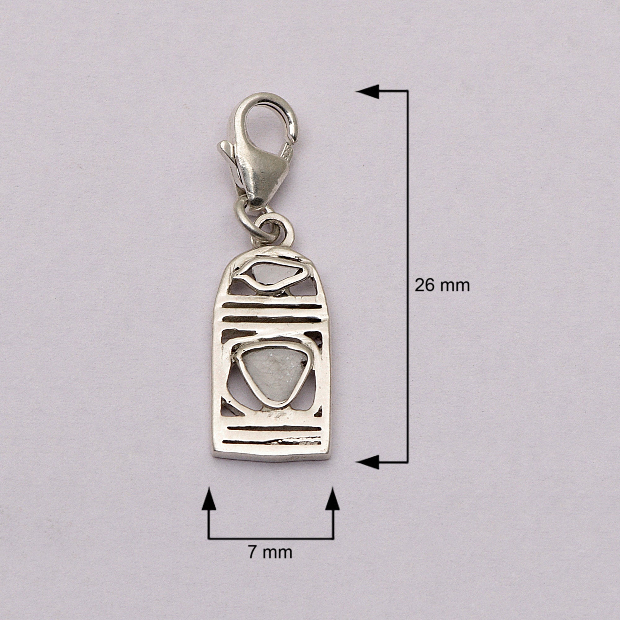 0.15 CTW Diamond Polki Tiny Charm Pendant