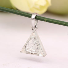 Load image into Gallery viewer, 0.50 CTW Diamond Polki Triangular Pendant
