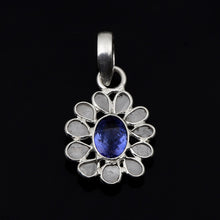 Load image into Gallery viewer, 0.50 CTW Diamond Polki Tanzanite Pendant

