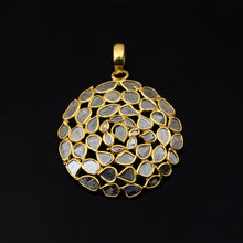 Load image into Gallery viewer, 3 CTW Diamond Polki Round Vintage Pendant
