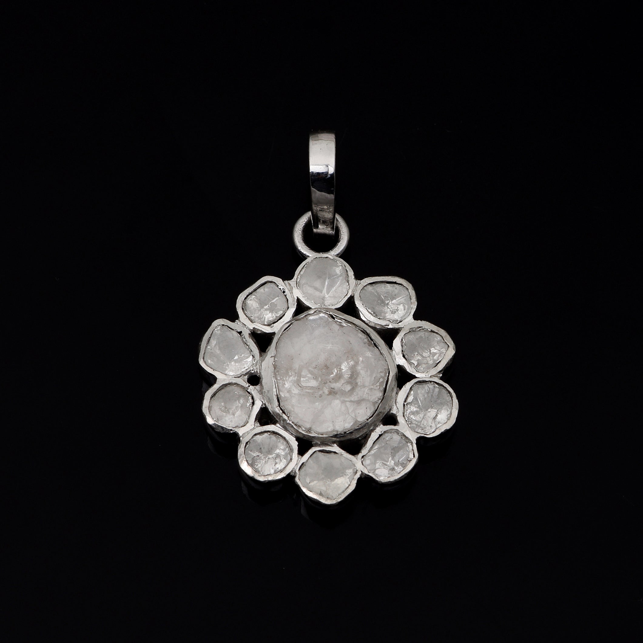 2.50 CTW Diamond Polki Statement Pendant