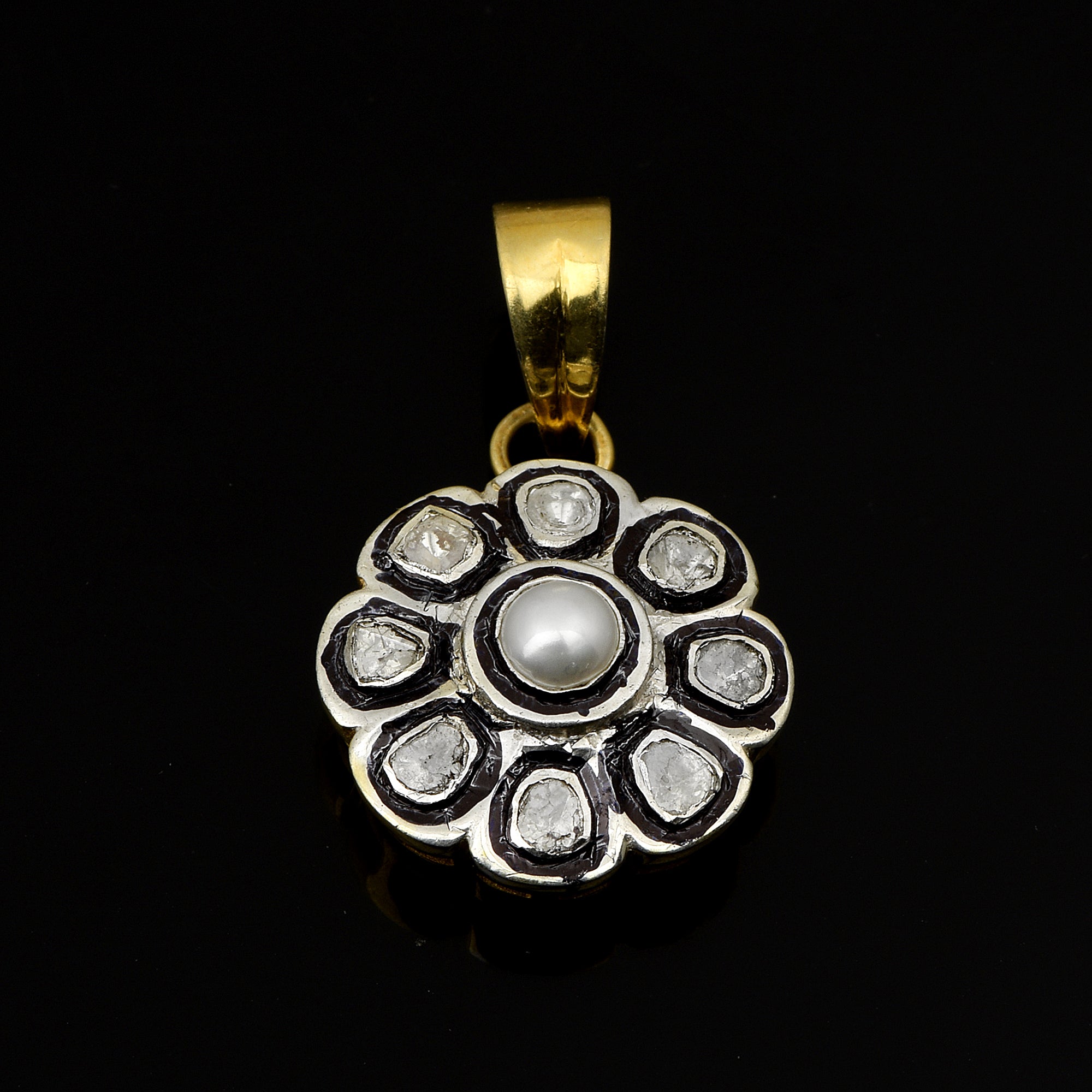 1 CTW Diamond Polki Pendant