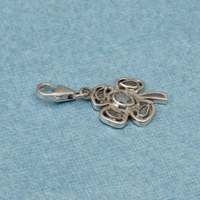 Load image into Gallery viewer, 0.15 CTW Diamond Polki Tiny Flower Charm Pendant
