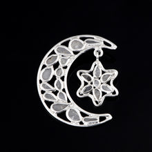 Load image into Gallery viewer, 1 CTW Diamond Polki Moon Star Pendant
