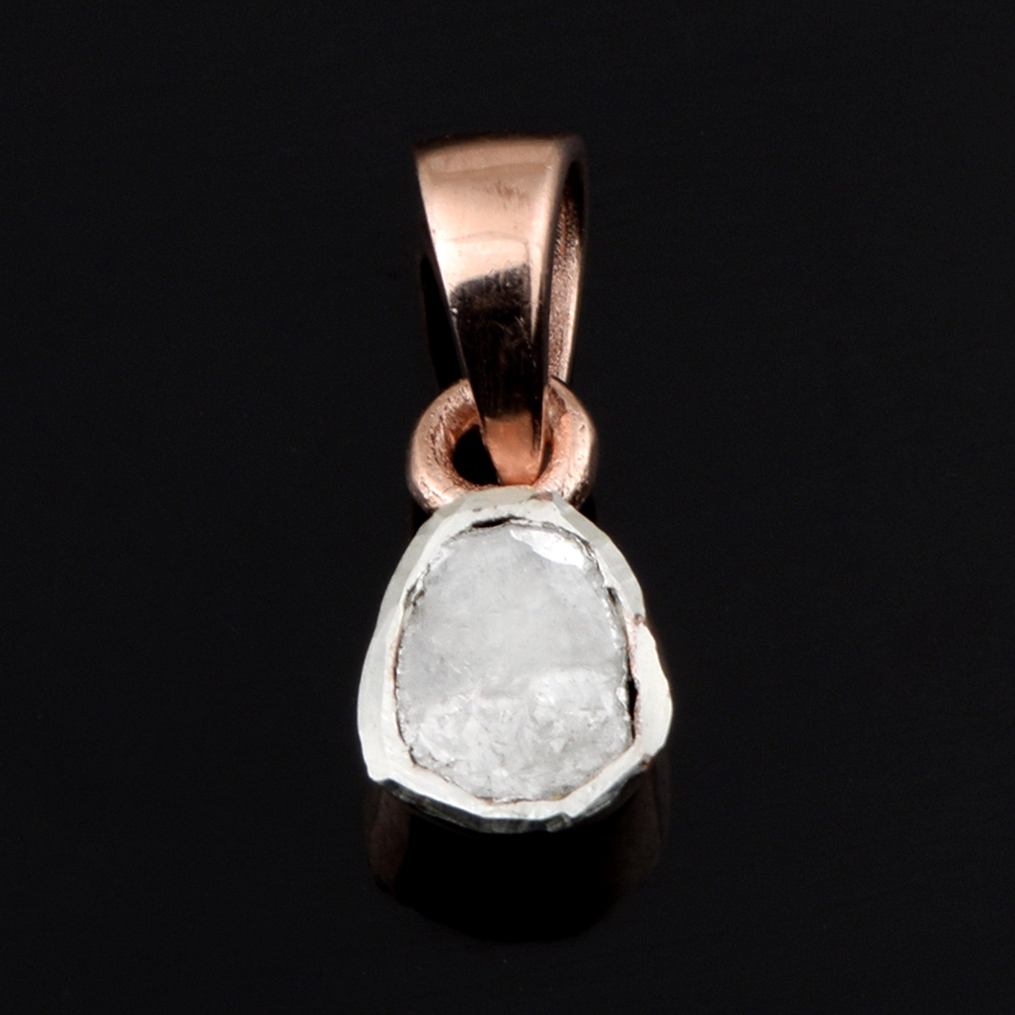 0.35 CTW Diamond Polki Solitaire Pendant