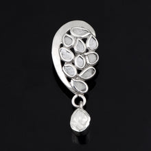 Load image into Gallery viewer, 0.50 CTW Diamond Polki Half Heart Pendant
