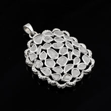 Load image into Gallery viewer, 2.50 CTW Diamond Polki Cluster Pendant
