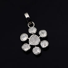 Load image into Gallery viewer, 1.50 CTW Diamond Polki Floral Pendant
