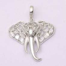 Load image into Gallery viewer, 1.50 CTW Diamond Polki Elephant Head Pendant
