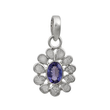 Load image into Gallery viewer, 0.50 CTW Diamond Polki Tanzanite Pendant
