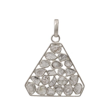 Load image into Gallery viewer, 2.50 CTW Diamond Polki Trillion Pendant
