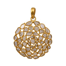Load image into Gallery viewer, 3 CTW Diamond Polki Round Vintage Pendant
