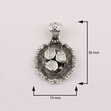 Load image into Gallery viewer, 1.00 CTW Diamond Polki Flower Inspired Pendant Set
