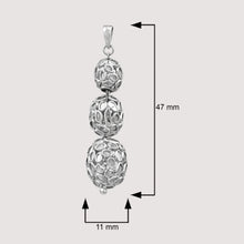 Load image into Gallery viewer, 4.00 CTW Natural Diamond Polki Beaded Pendant Set 925 Sterling Silver Platinum Plated Pendant Earring Slice Diamond Jewelry
