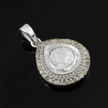 Load image into Gallery viewer, 1.90 CTW Diamond Polki Teardrop Pendant Set
